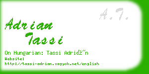 adrian tassi business card